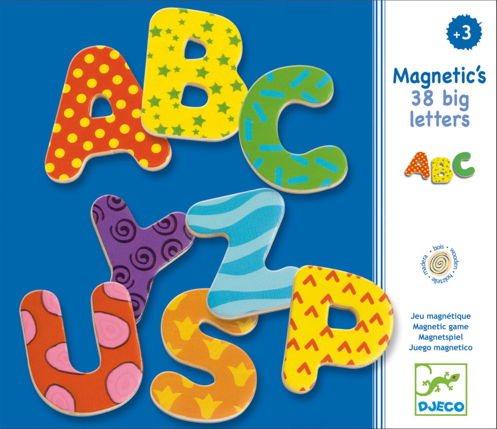 Magnetbokstaver i tre - Djeco