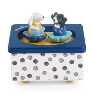 spilledåse med hunder fra Moulin Roty