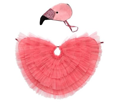Kostyme, Flamingo 3-6 år - Meri Meri