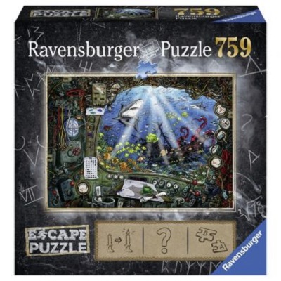 Puslespill, Escape puzzle - Ubåt - 759 biter - Ravensburger