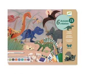 stort hobbysett til barn fra djeco dinosaurtema