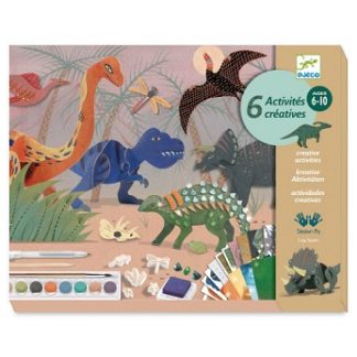 stort hobbysett til barn fra djeco dinosaurtema