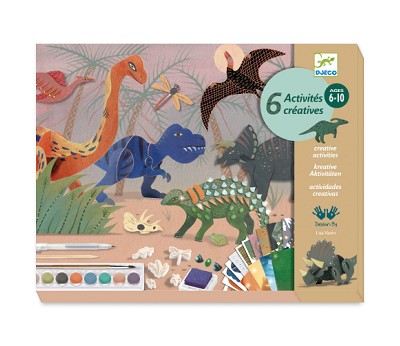Stort hobbysett med dinosaurer - Djeco