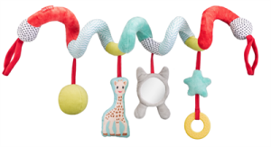 aktivitetsspiral sophie la girafe, aktivitetsleker barn