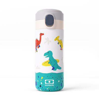 Drikkeflaske med dinosaurer - Monbento Pop