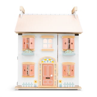 Dukkehus i tre med møbler – New Classic Toys