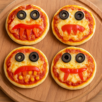 halloween mat pizza